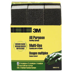 ‎3M General Purpose Sanding Sponge 909NA-3P-CC 3 3/4″ × 2 5/8″ × 1″ Dual Grit Medium/Coarse - Benchmark Tooling