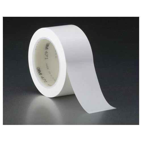 3M Vinyl Tape 471 White 3/8″ × 36 yd 5.2 mil - Benchmark Tooling