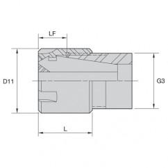 LER08M LOCKNUT - Benchmark Tooling
