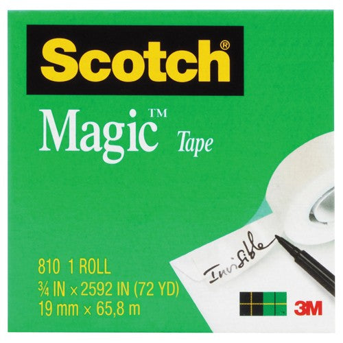 Scotch Magic Tape 810 3/4″ × 2592″ Boxed - Benchmark Tooling