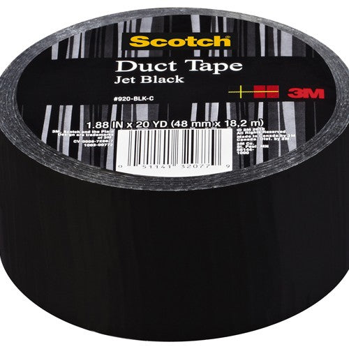 Scotch Duct Tape 920-BLK-C 1.88″ × 20 yd (48 mm × 18 2 m) Black - Benchmark Tooling