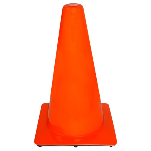 3M 18″ PVC Non Reflective Traffic Safety Cone 90128H1-C Orange - Benchmark Tooling