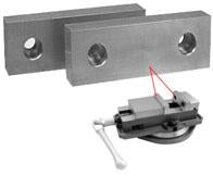 Machinable Aluminum and Steel Vice Jaws - SBM - Part #  VJ-612 - Benchmark Tooling