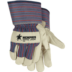 ‎Artic Jack Gloves - Premium Grain Pigskin - Thermosock Lined - 2-1/2″ Safety Cuff - Size Large - Benchmark Tooling