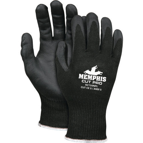 MCR Safety Cut Pro Glove - 10 Gauge HyperMax Shell - Nitrile Foam Coated Palm and Fingertips - Size X-Large - Benchmark Tooling
