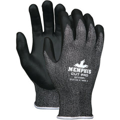 MCR Safety Cut Pro Glove - 13 Gauge HyperMax Shell - Nitrile Foam Coated Palm and Fingertips - Size Large - Benchmark Tooling