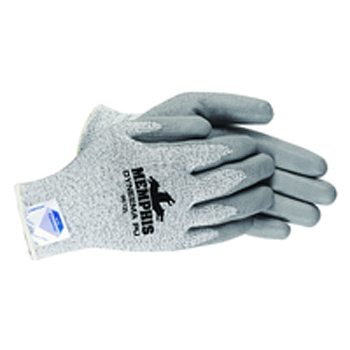 MCR Safety Cut Pro Gloves - 13 Gauge Dyneema Diamond Technology - PU Palm Coating - Size Large - Benchmark Tooling