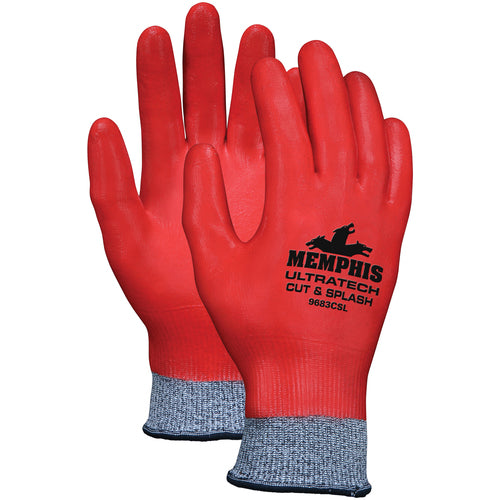 Cut Resistant Shell/Full Red Nitrile Dip