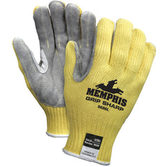 MCR Safety Cut Pro Gloves - 7 Gauge Kevlar Shell - Leather Palm - Size X-Large - Benchmark Tooling