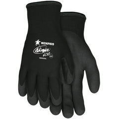 Ninja Ice Gloves - 15 Gauge Black Nylon - Acrylic Terry Inner -HPT Palm and Fingertips - Size X-Large - Benchmark Tooling