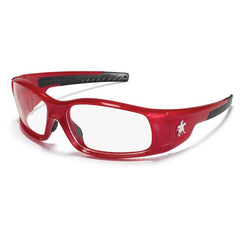 Safety Glasses - Clear Lens - Red Frame SR1 Style - Benchmark Tooling
