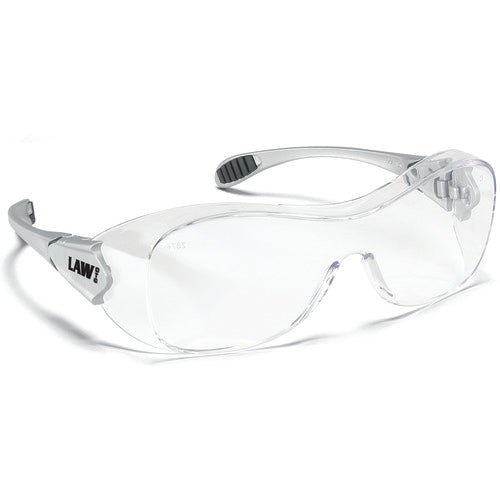 Safety Glasses - Clear Anti-Fog - Steel Color - OTG Style - Benchmark Tooling