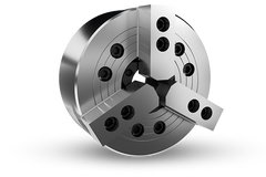 Auto Strong N-200 Series 3-jaw through-hole power chuck (adapter excluded) - Part # N-215 - Exact Industrial Supply