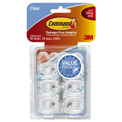 ‎Command Mini Clear Hooks 17006CLR-18ES