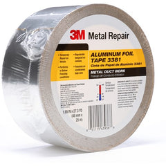 48 mm × 25 m 2.7 mil Foil Tape Silver Alt Mfg # 63938 - Benchmark Tooling