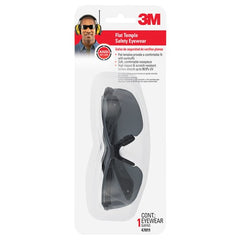 3M Flat Temple Eyewear Anti-Scratch 47011H1-DC Black/Gray Gray Lens - Benchmark Tooling