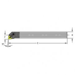 E12S MCLNR3 Solid Carbide Boring Bar w/Coolant - Benchmark Tooling