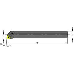 A20U MCLNR4 Steel Boring Bar w/Coolant - Benchmark Tooling