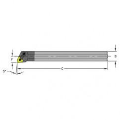 A16S MWLNR3 Steel Boring Bar w/Coolant - Benchmark Tooling