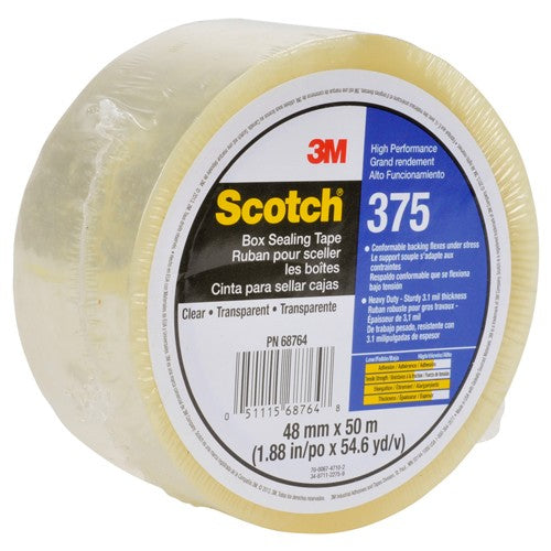 Scotch Box Sealing Tape 375 Clear 48 mm × 50 m - Benchmark Tooling