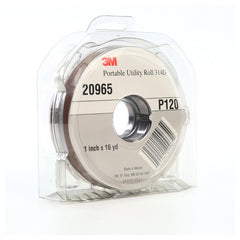 3M Portable Utility Cloth Roll 314D P120 J-weight 1″ × 16 yd - Benchmark Tooling
