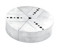 Round Chuck Jaws - Northfield Type Chucks - Chuck Size 6" inches - Part #  RNF-6100A - Benchmark Tooling