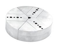 Round Chuck Jaws - Northfield Type Chucks - Chuck Size 3" inches - Part #  RNF-3100S - Benchmark Tooling