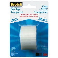 Scotch Transparent High Performance Duct Tape 2105-CD 1.5″ × 5 yd (38.1 mm × 4.57 m) - Benchmark Tooling