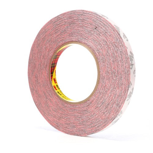 3M Double Coated Tape 469 Red 1/2″ × 60 yd 5.5 mil - Benchmark Tooling