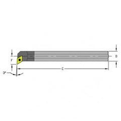 C08R-SDUCL2 1/2" SH; 8" OAL - Indexable Boring Bar - Benchmark Tooling