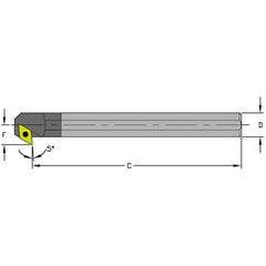 E12S SDXCR3 Solid Carbide Boring Bar w/Coolant - Benchmark Tooling