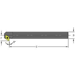 A12Q SDXCL3 Steel Boring Bar w/Coolant - Benchmark Tooling