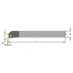 E12S SCLPR3 Solid Carbide Boring Bar w/Coolant - Benchmark Tooling