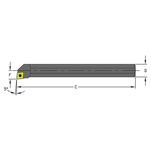 S08M SCLCL2 Steel Boring Bar - Benchmark Tooling