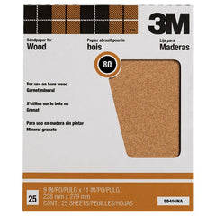 3M Garnet Sanding Sheets 88595NA 9″ × 11″ 150 grit - Benchmark Tooling