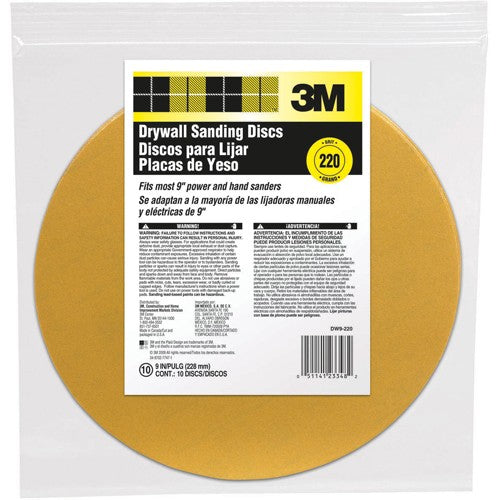 ‎3M Drywall Sanding Discs DW9-220 9″ - Benchmark Tooling