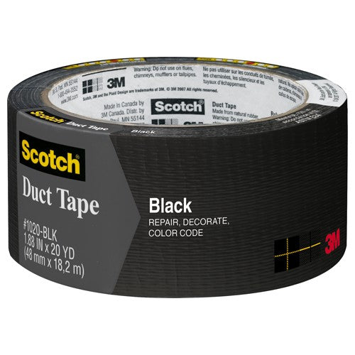 3M Duct Tape Black 3920-BK 1.88″ × 20 yd (48 mm × 18 2 m) - Benchmark Tooling