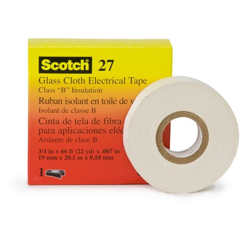 3M Glass Cloth Electrical Tape 27 1/2″ × 66 ft - Benchmark Tooling