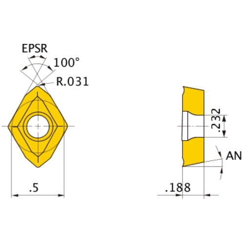 GPGT140408-U2 TF15 DRILLING INSERT
