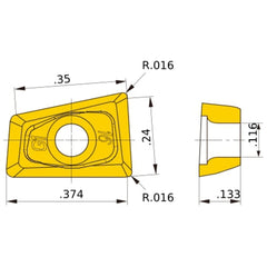 QOGT0934R-G1 MP6120 MILLING INSERT