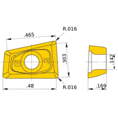 QOGT1443R-G1 MP9120 MILLING INSERT