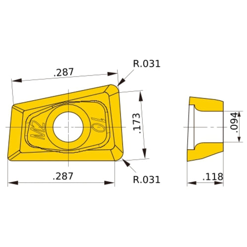 QOMT0830R-M2 VP15TF INSERT