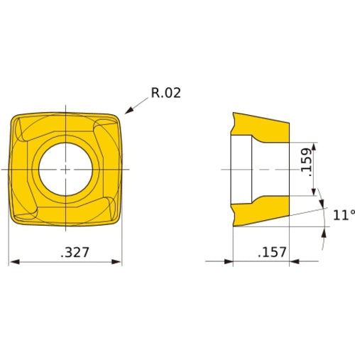 SOMX084005-US VP15TF DRILL INSERT