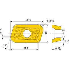 XPGT13T3PDFR-G6 HTI10 INSERT