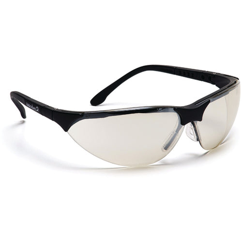 Safety Glasses - Mirror Lens, Black Frame Rendezvous Style - Benchmark Tooling