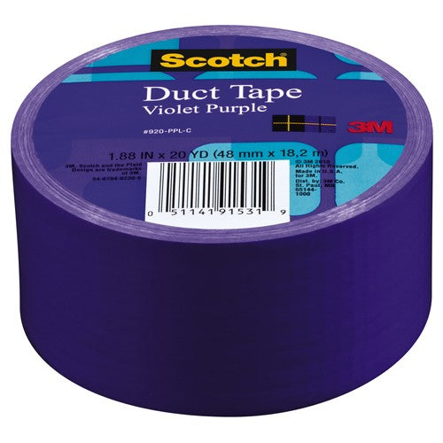 Scotch Duct Tape 920-PPL-C 1.88″ × 20 yd (48 mm × 18 2 m) Purple - Benchmark Tooling