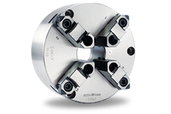 Auto Strong SIK Series 4-jaw strong scroll chuck plain back, 2-piece jaws (front and back mounted) - Part # SIK-7 - Exact Industrial Supply