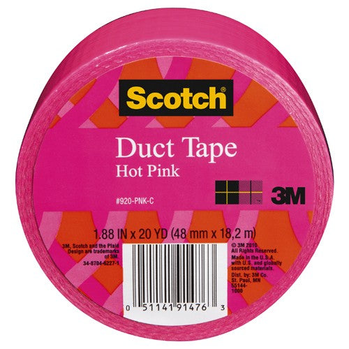 Scotch Duct Tape 920-PNK-C 1.88″ × 20 yd (48 mm × 18 2 m) Pink - Benchmark Tooling