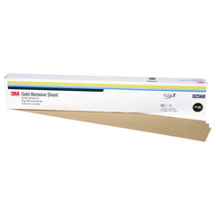 3M Gold Abrasive Sheet 02568 P180 grade 2 3/4″ × 17 1/2″ 50 sheets per pack - Benchmark Tooling