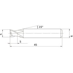 MS2ESD0500L45S06 CARBIDE ENDMILL